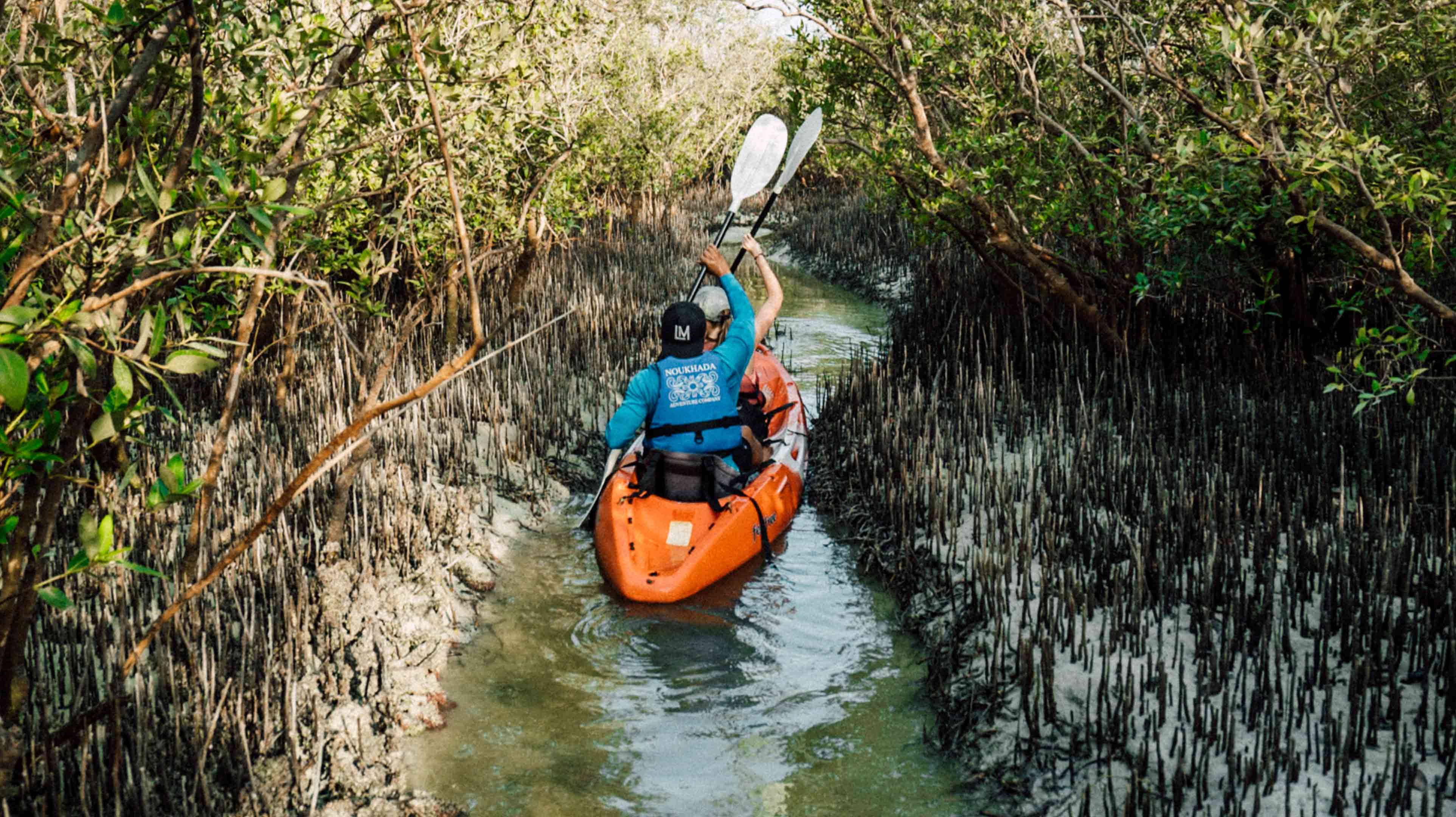 Kayaking in Abu Dhabi with Noukhada