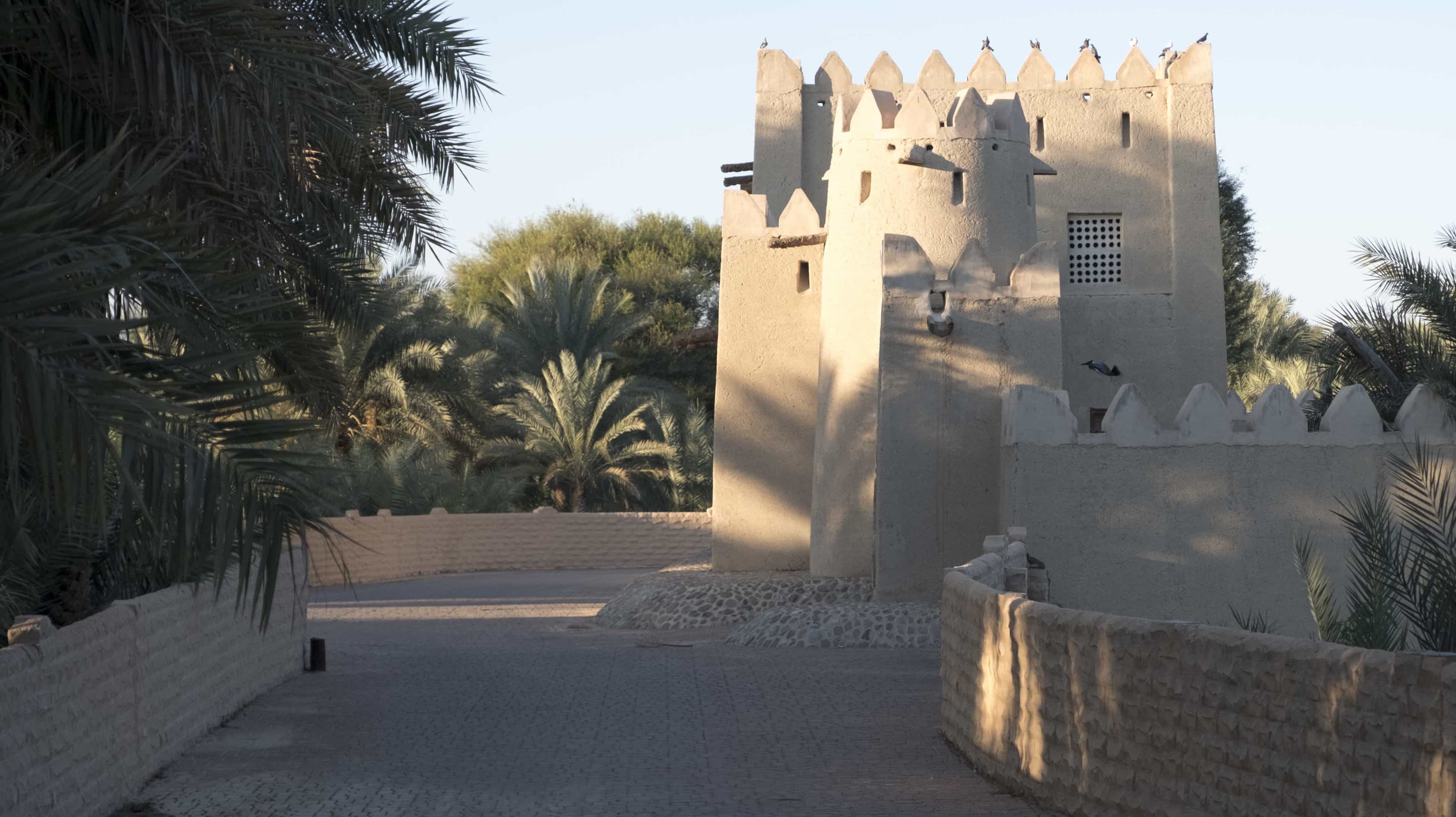 A traditional fort in Al Jimi Oasis