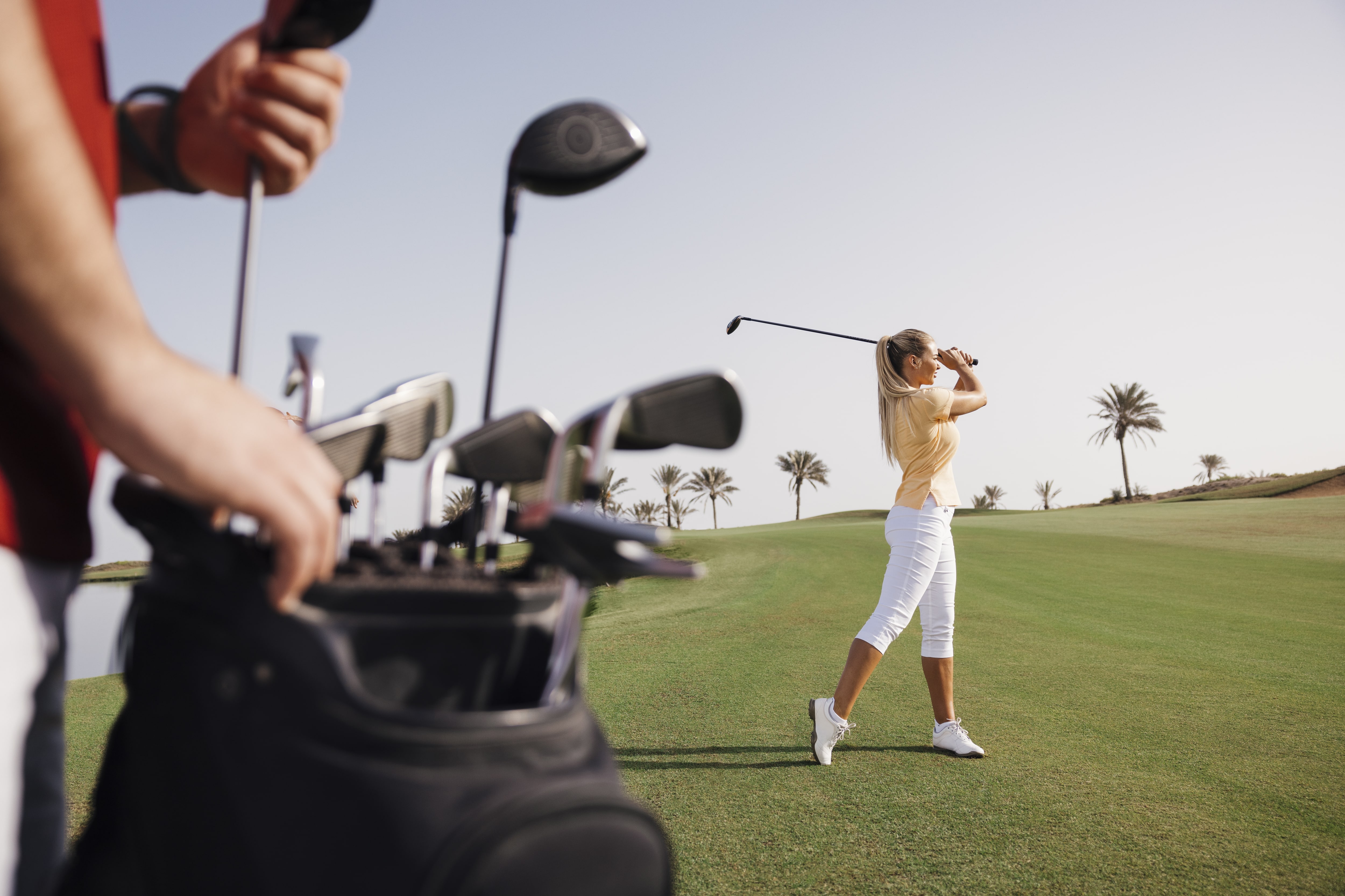 A Girl in a Golf Club