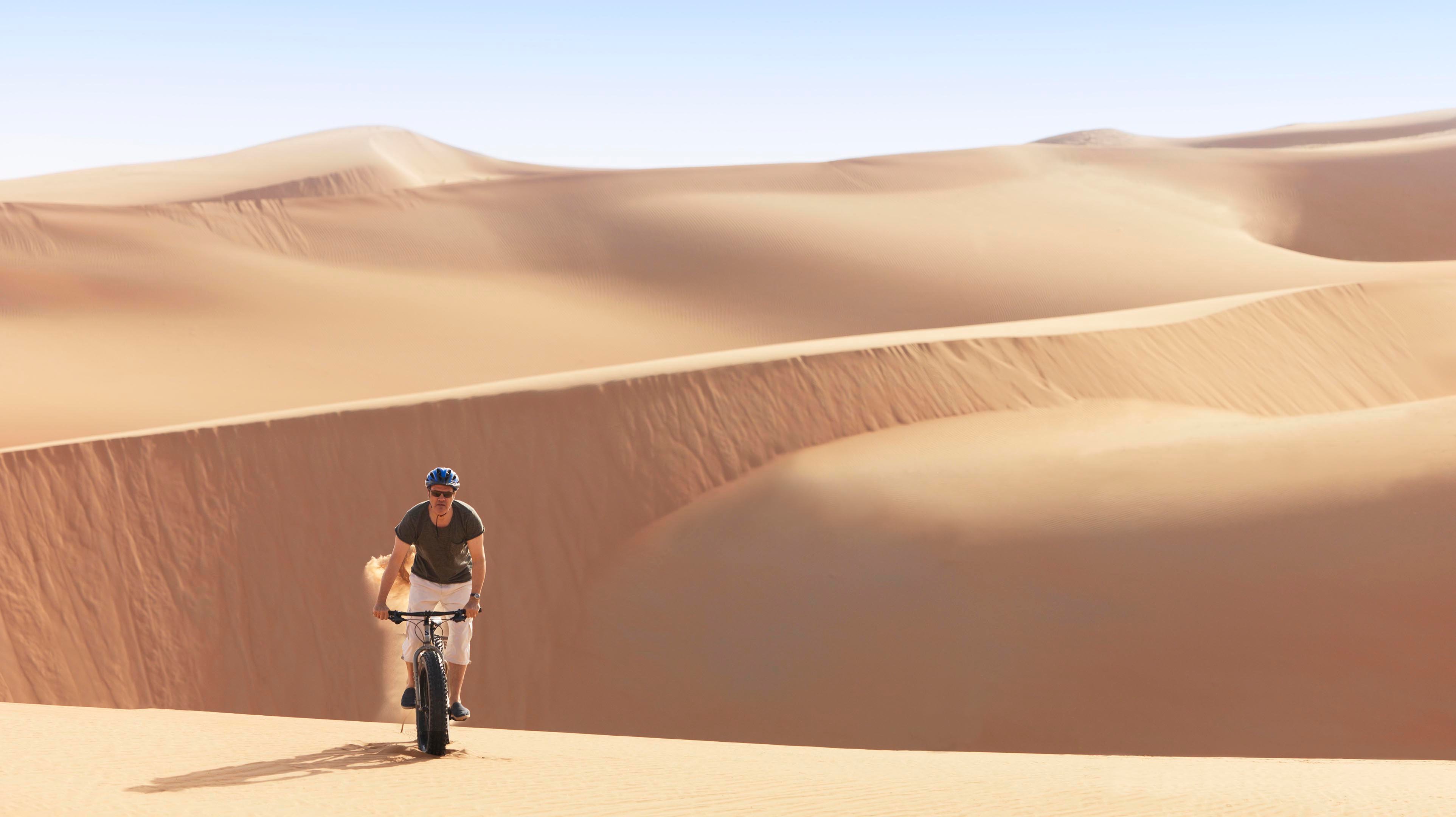 Cycling at Qasr Al Sarab in Abu Dhabi