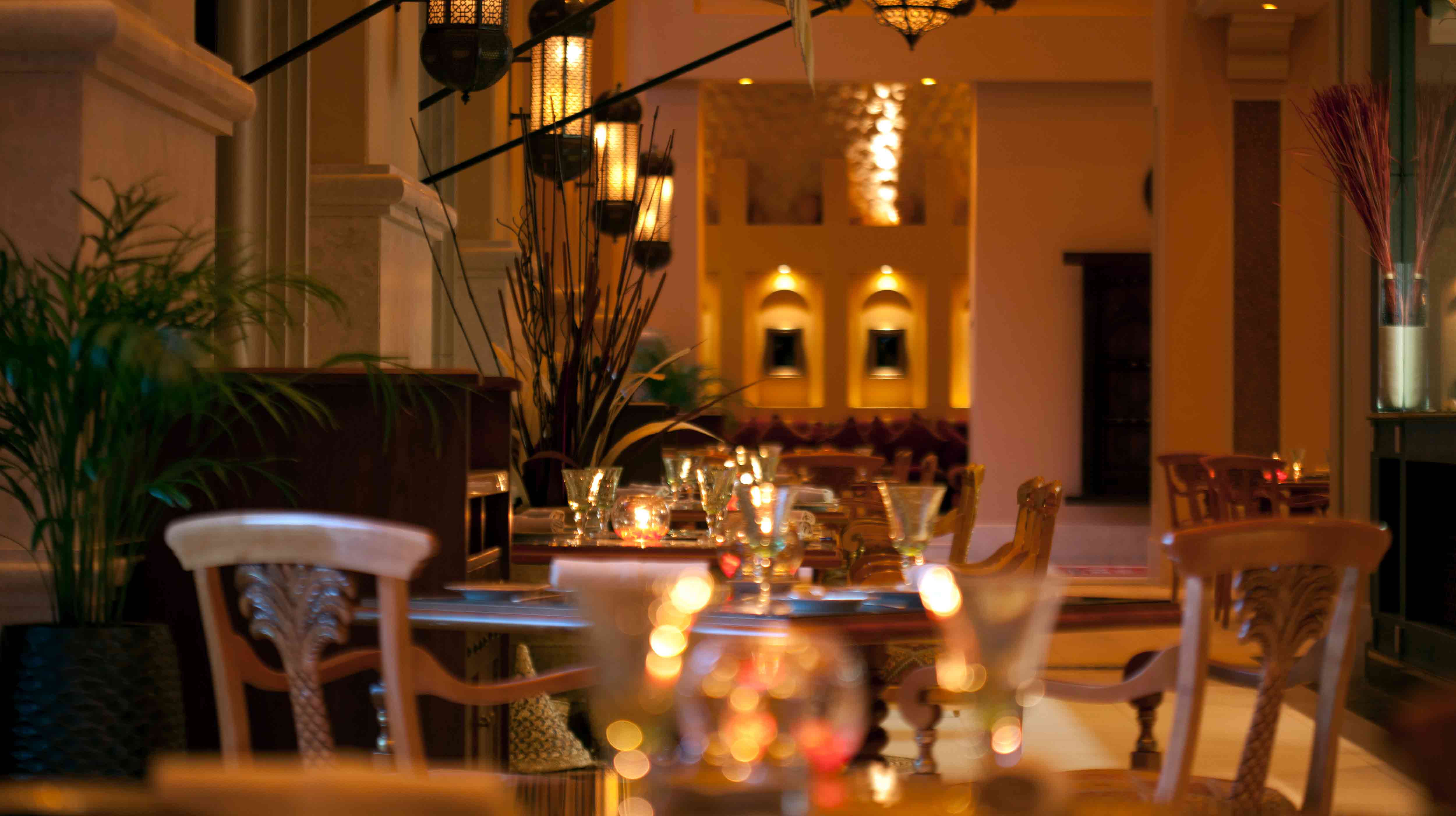 Mezlai restaurant's dining areas