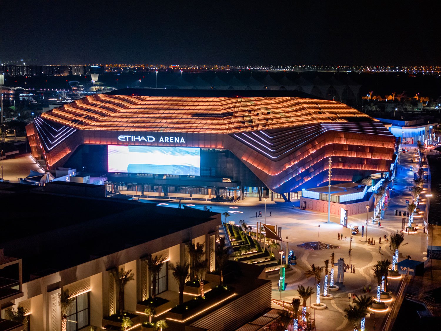 A full house at a concert on Yas Island